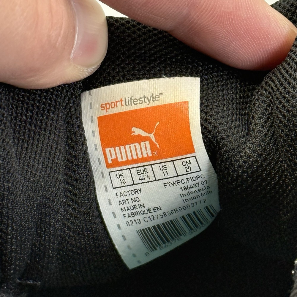 Puma Bioweb Elite Orhtolite Men's 11 Black‎ Blue Orange Running Shoes 186437-07 - Picture 11 of 11